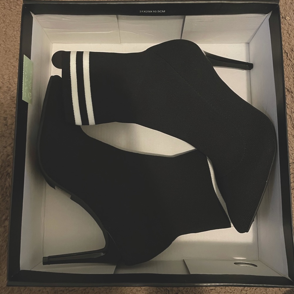 Material Girl Never Been Worn Black Sock Booties